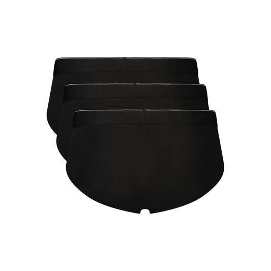 Black Cotton Men's Underwear
