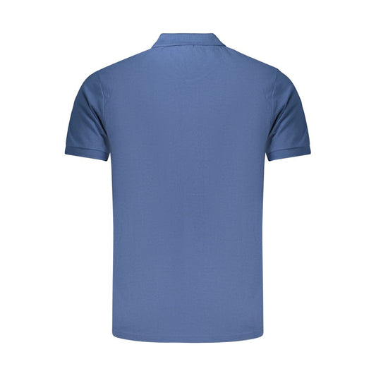 Blue Cotton Men's Polo Shirt