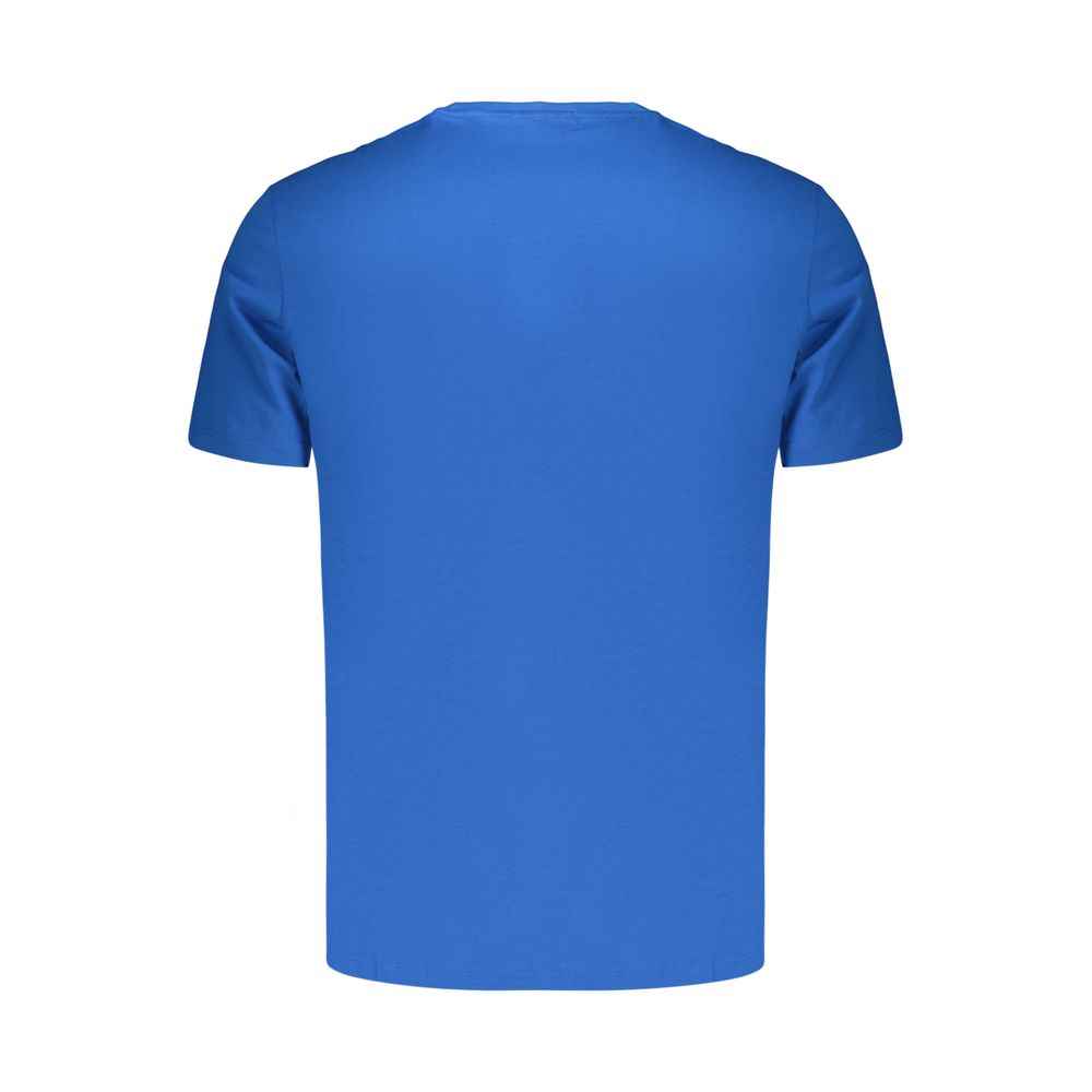 Blue Cotton Men's T-Shirt