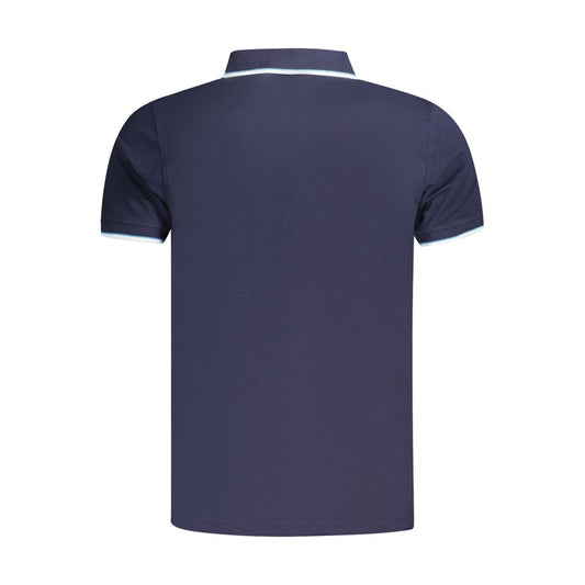 Blue Cotton Men's Polo Shirt