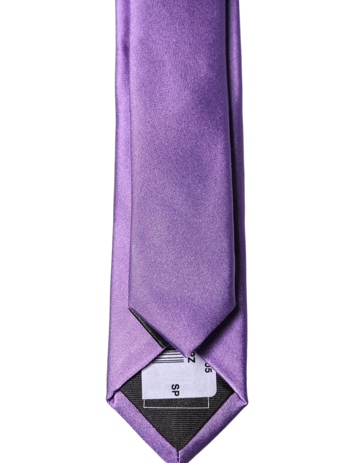 Purple Solid 100% Silk Adjustable Men Tied Necktie Tie