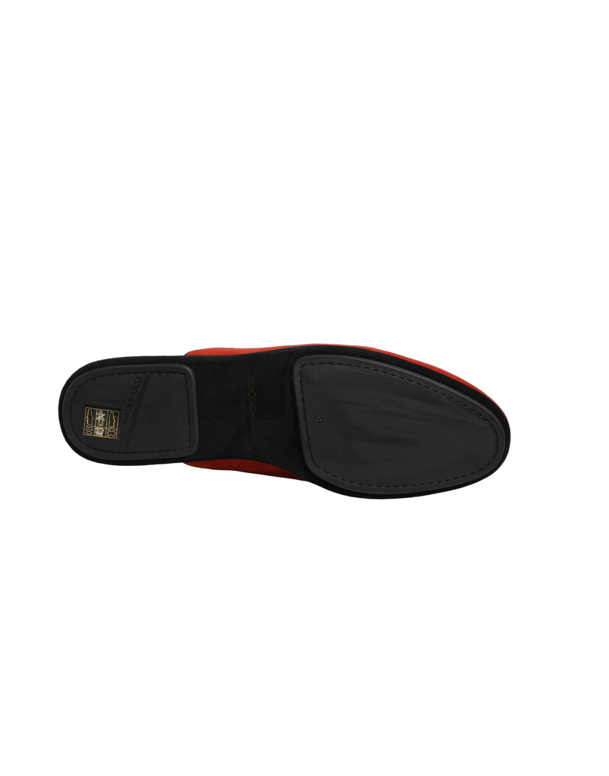 Red Suede DG King Men House Slipper Shoes