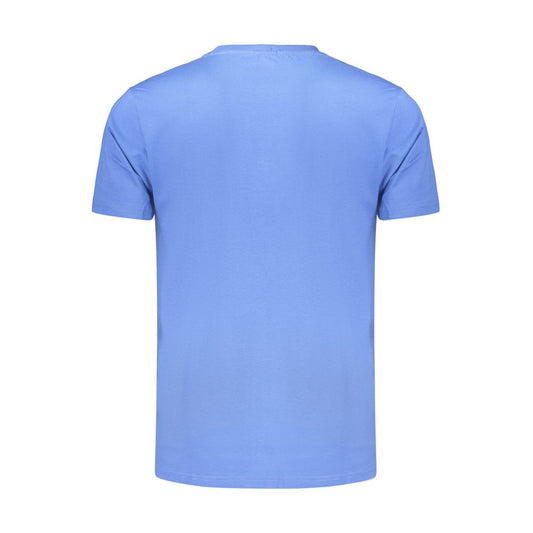 Blue Cotton Men's T-Shirt