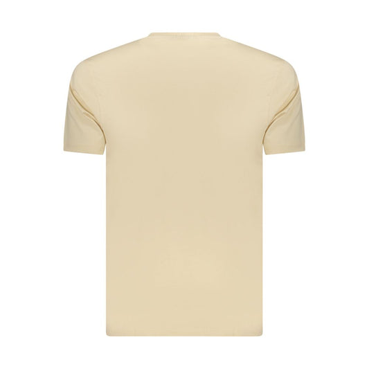 Beige Cotton Men's T-Shirt