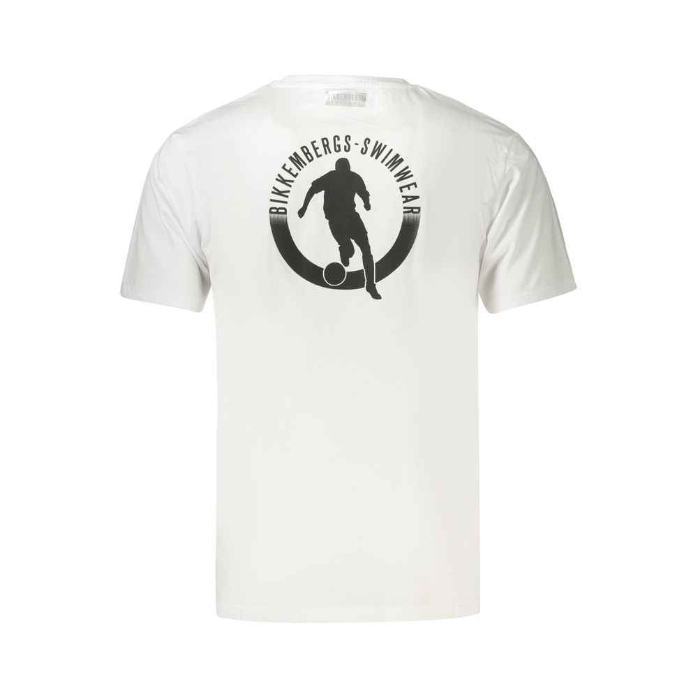 White Cotton Men's T-Shirt