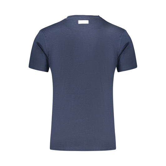 Blue Cotton Men's T-Shirt