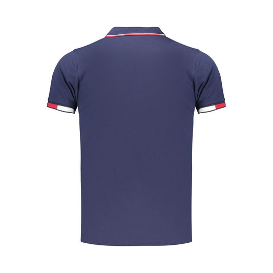 Blue Cotton Men's Polo Shirt