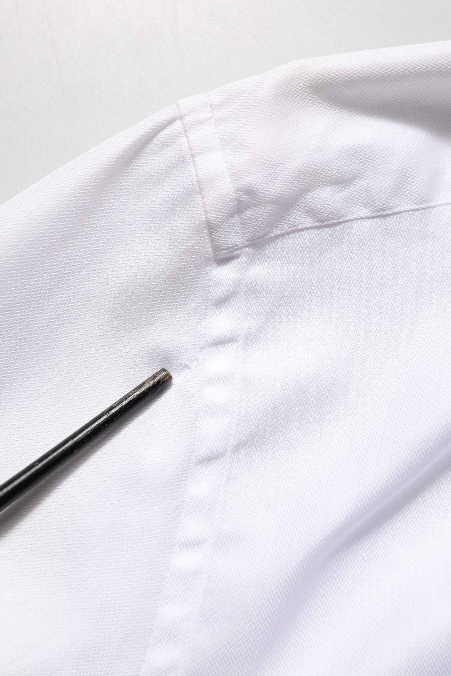 White Cotton Collared Dress Formal Men Shirt