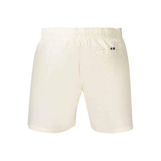 Beige Polyester Men's Short
