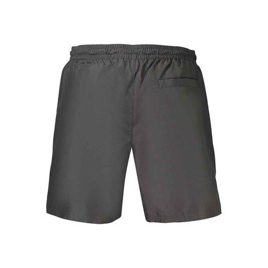 Black Polyester Men's Swimwear