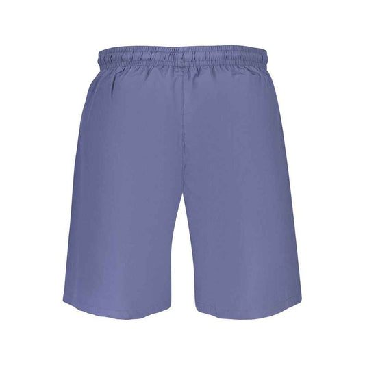 Blue Polyester Men's Swimwear