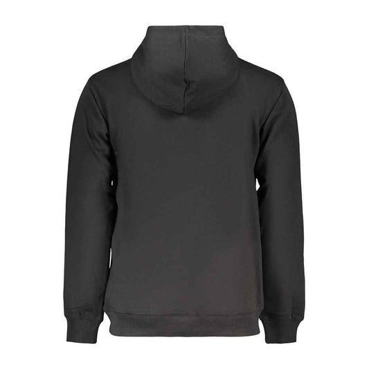Black Cotton Men's Sweatshirt