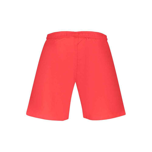 Rosso Poliestere Uomo Swim Shorts