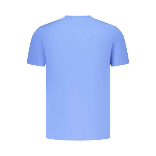 Azzurro Cotton Uomo T-Shirt