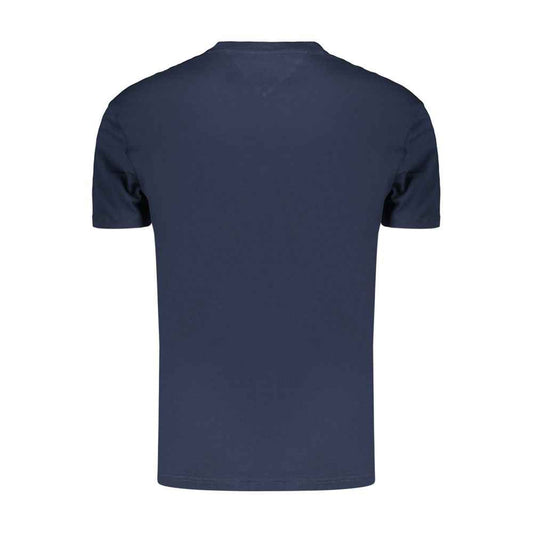 Blue Cotton Men's T-Shirt
