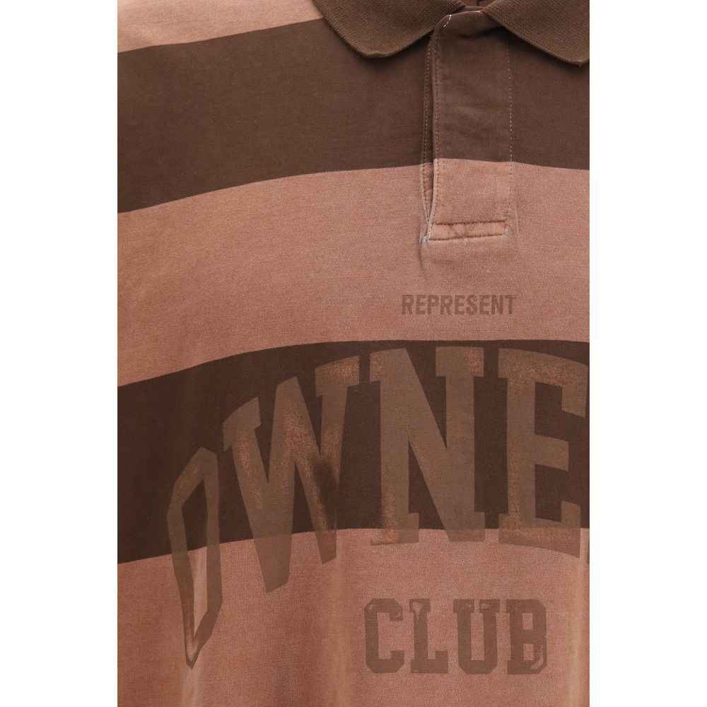 Brown Cotton Polo Shirt
