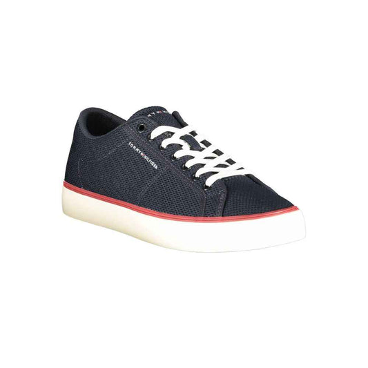 Blue Polyester Men's Sneaker