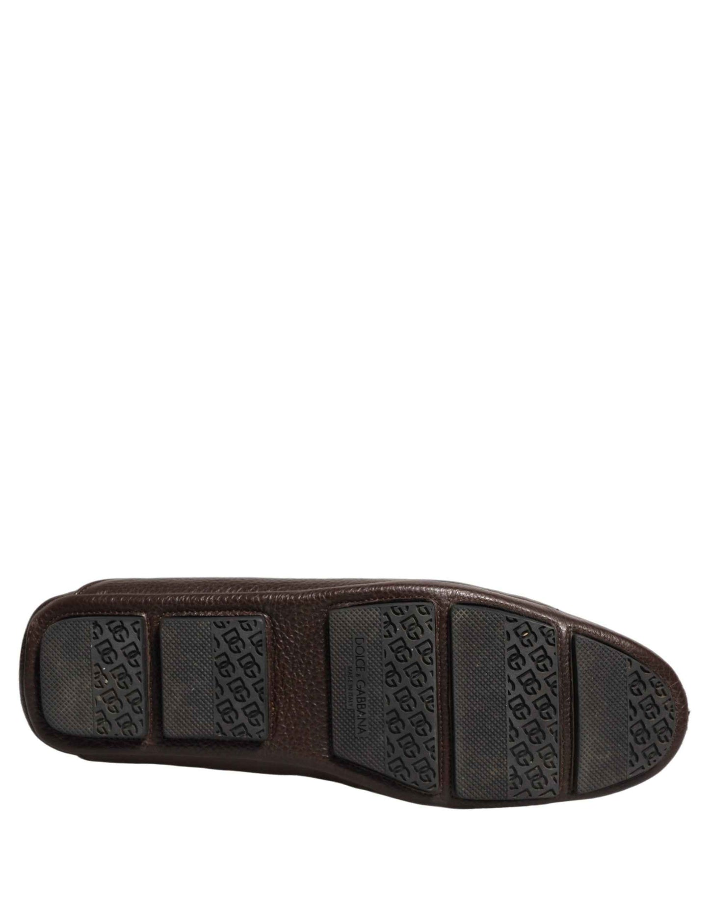 Brown Deerskin Leather Driver Loafers Shoes