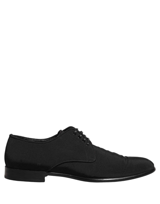 Black Suede Lace Up Derby Dress Formal Shoes