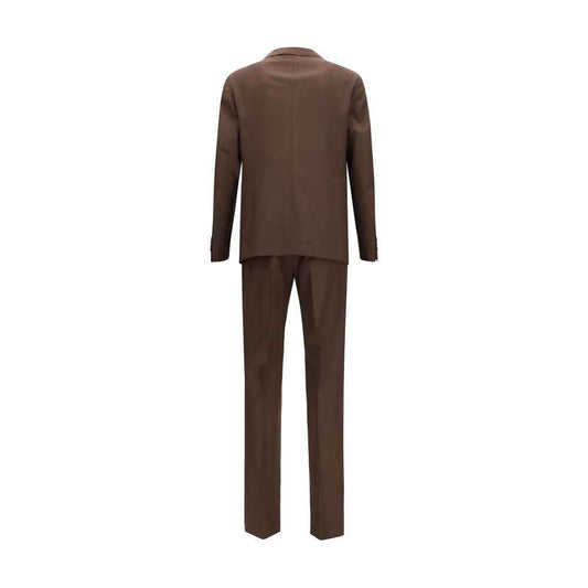 Brown Wool Oves Aries Two-Piece Suit