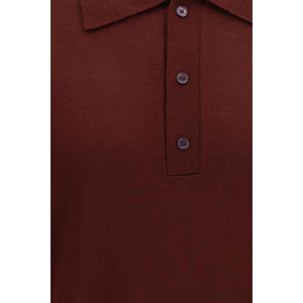 Bordeaux Wool Oves Aries Polo Shirt