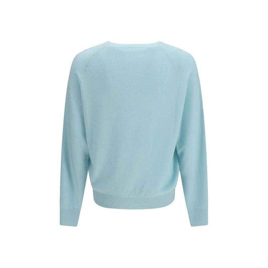 Blue Silk Sweatshirt