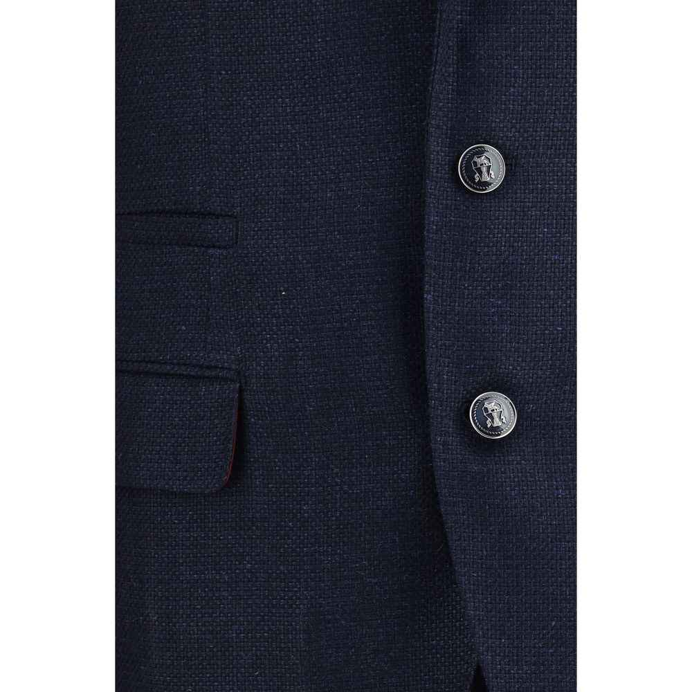 Blue Wool Oves Aries Two-Piece Suit