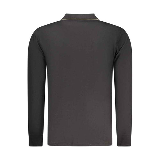 Black Cotton Mens Polo Shirt