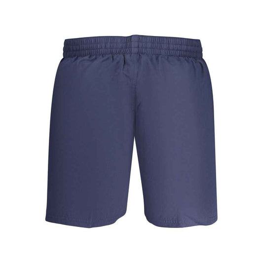 Blue Polyester Men's Swimwear