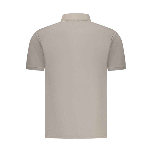 Gray Cotton Men's Polo Shirt