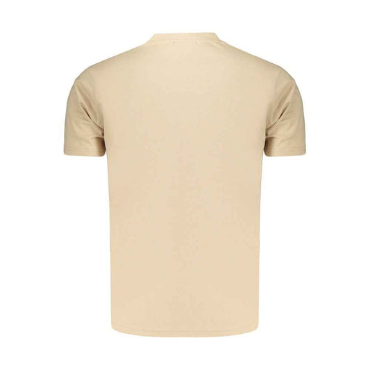 Beige Cotton Men's T-Shirt