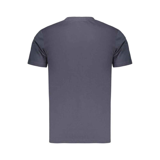 Blue Cotton Men's T-Shirt