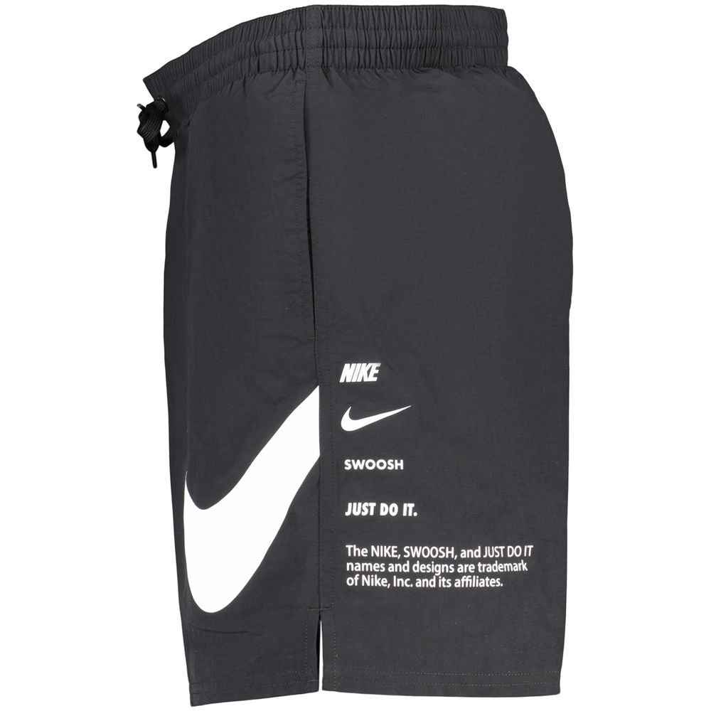 Black Polyester Mens Swimwear Shorts