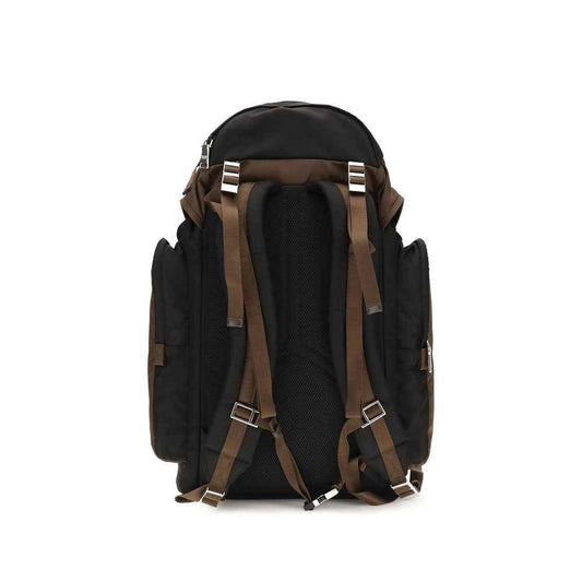 Brown Recycled Polyamide Backpack