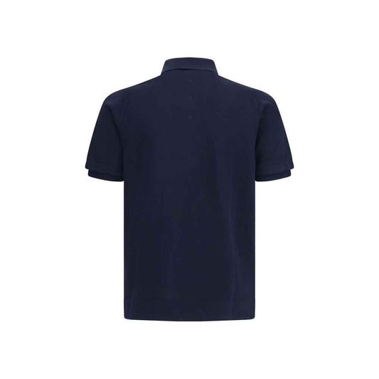 Blue Cotton Polo Shirt