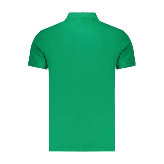Green Cotton Men's Polo Shirt