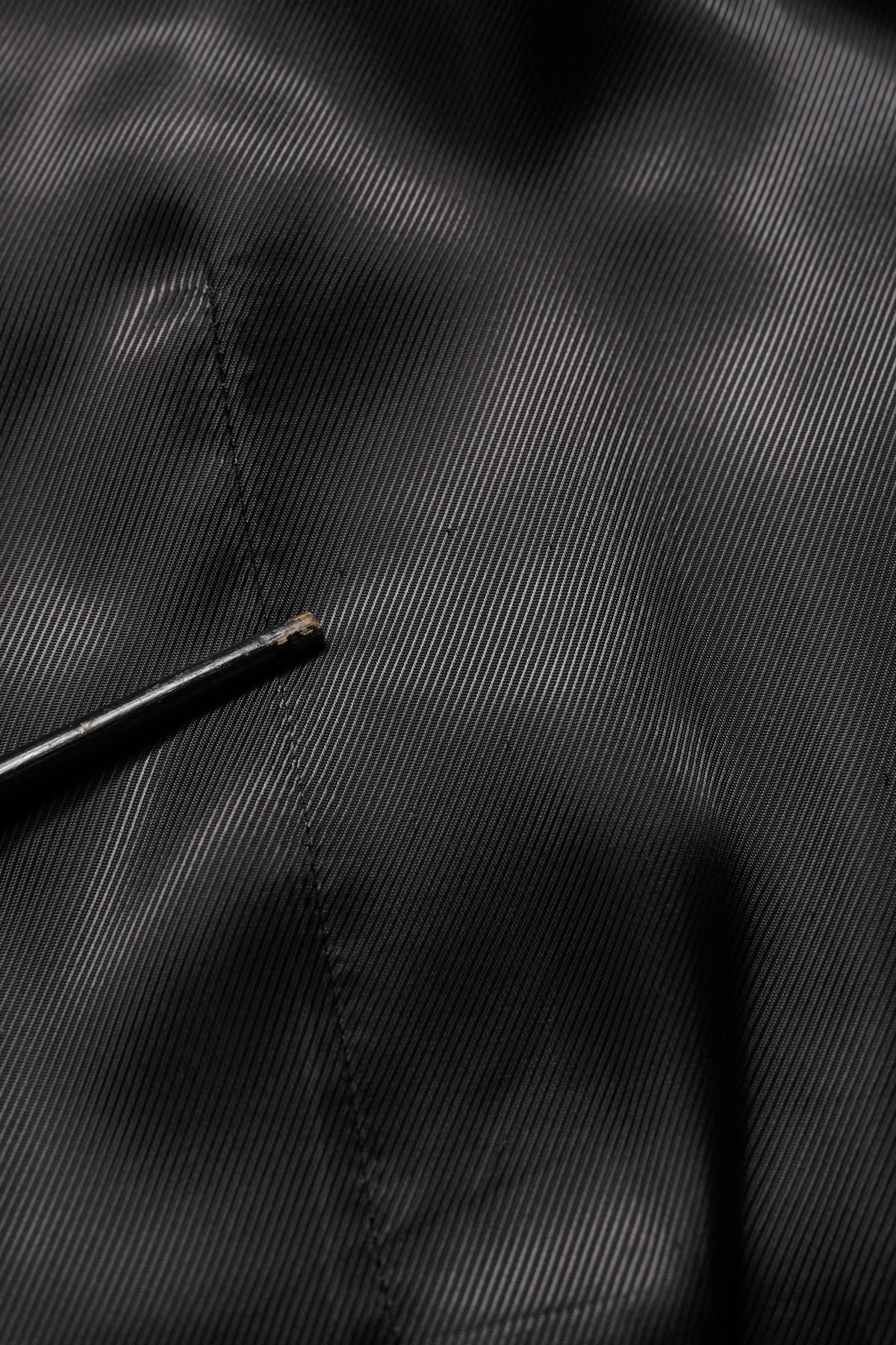 Black Wool Single Breasted Waistcoat Vest