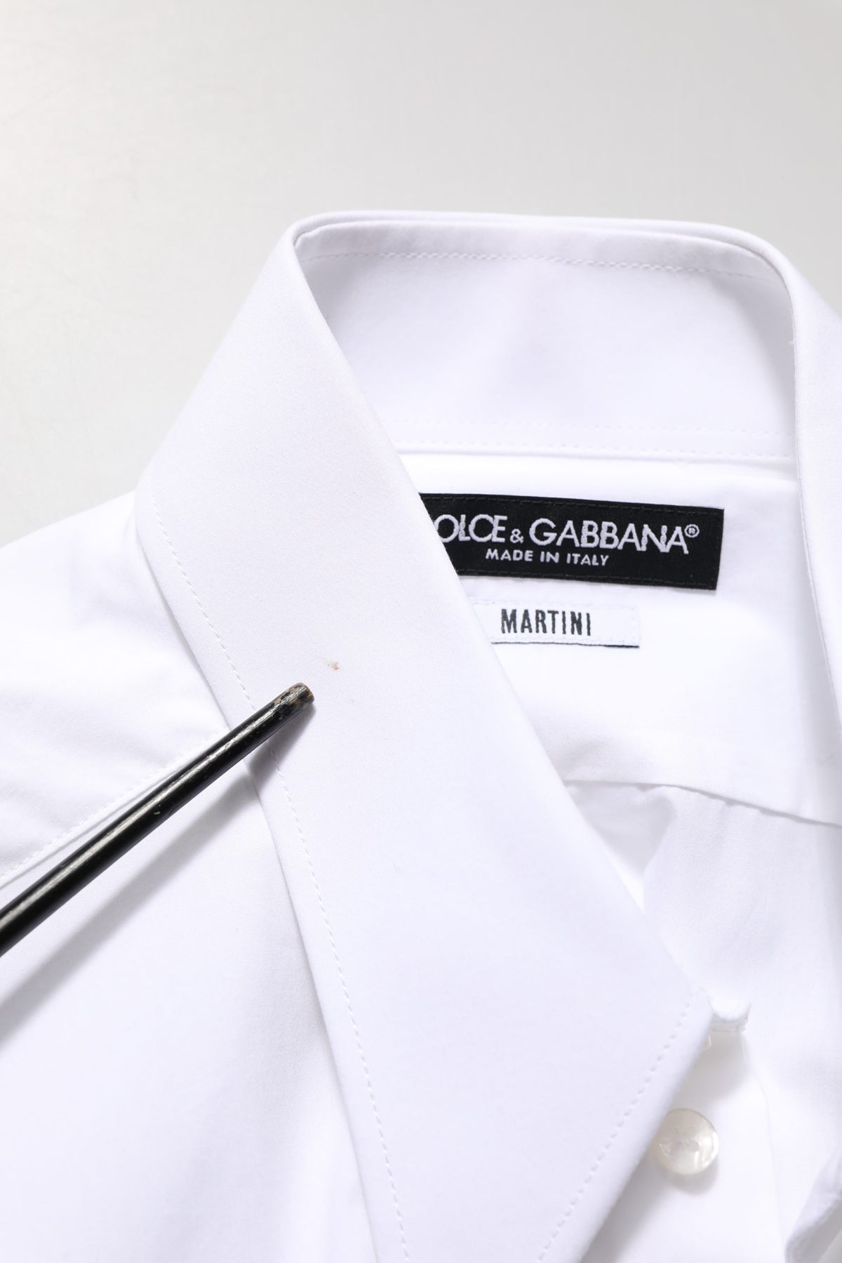 White MARTINI Long Sleeves Men Dress Shirt