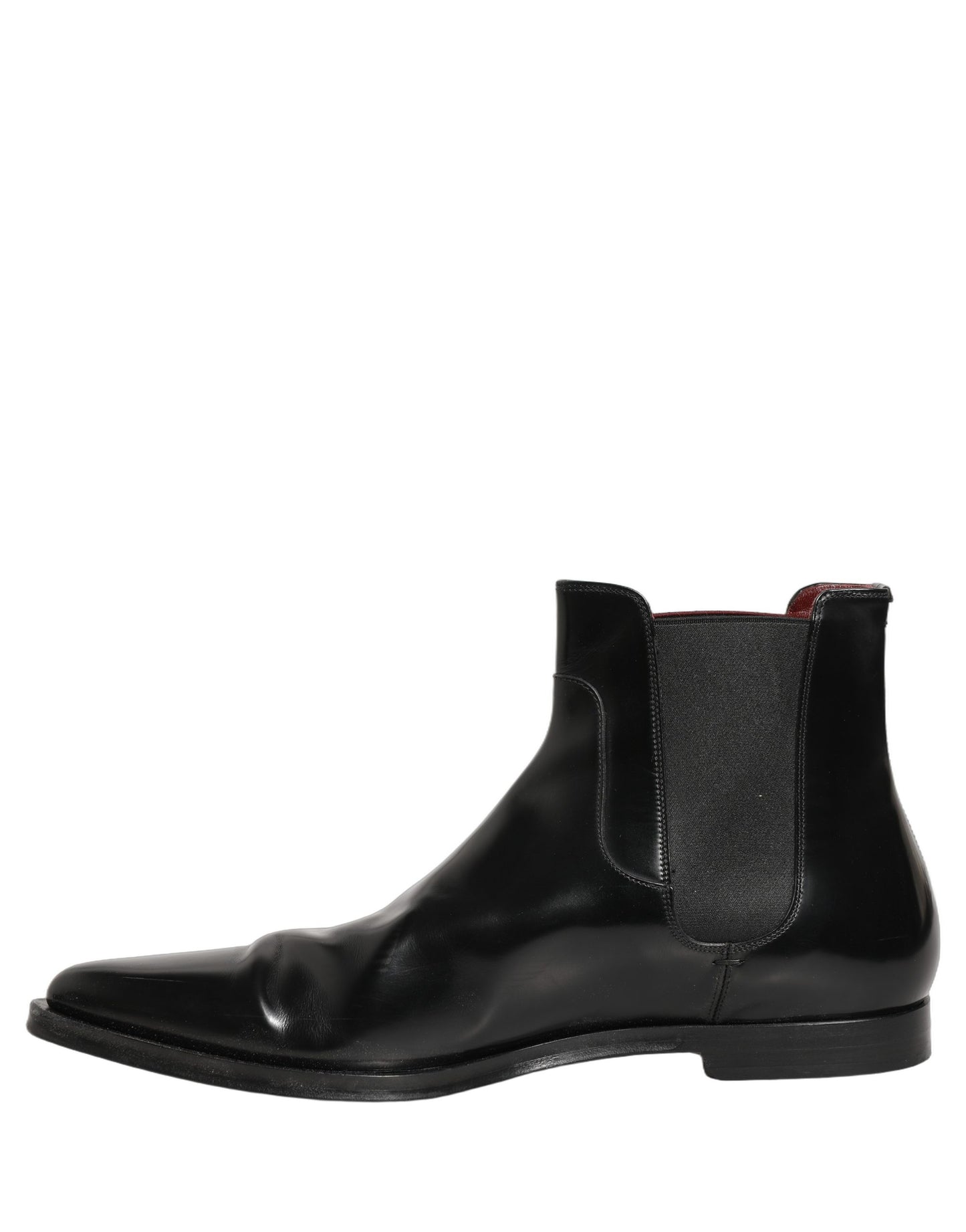 Black Chelsea Slip On Men Ankle Boots Shoes