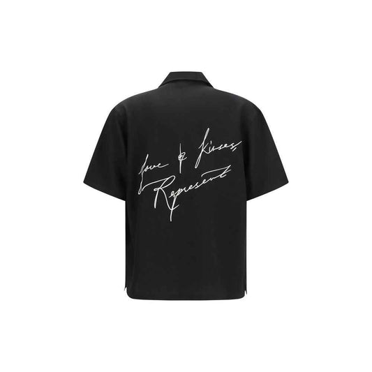 Black Lyocell Pattern Shirt