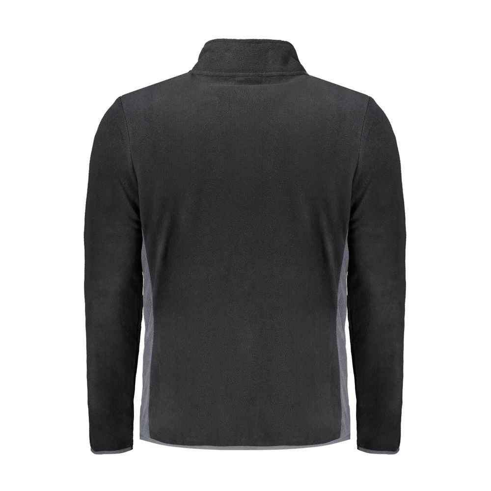 Black Polyester Mens Sweatshirt