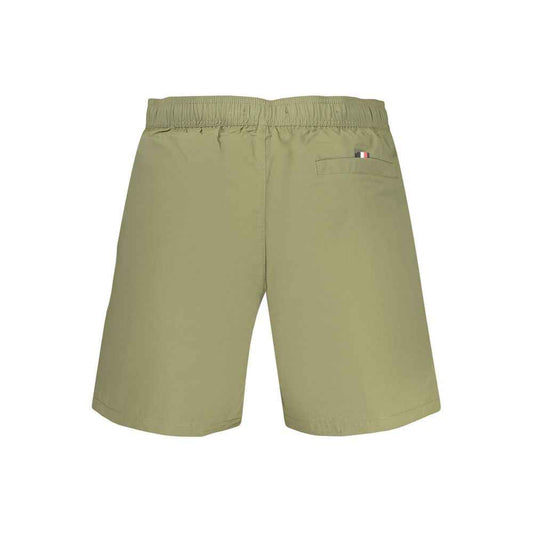 Green Polyester Swim Shorts