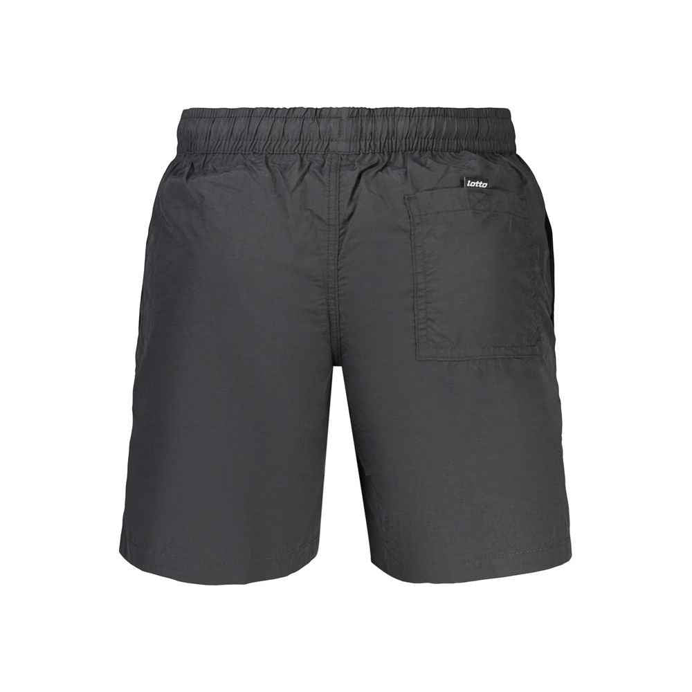 Black Polyamide Men's Swimwear