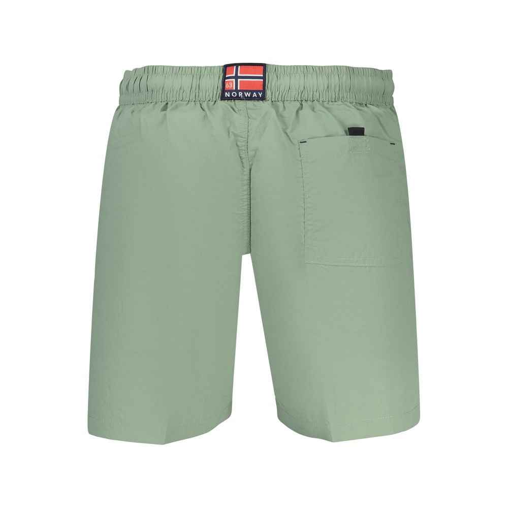 Green Polyamide Men's Swimwear