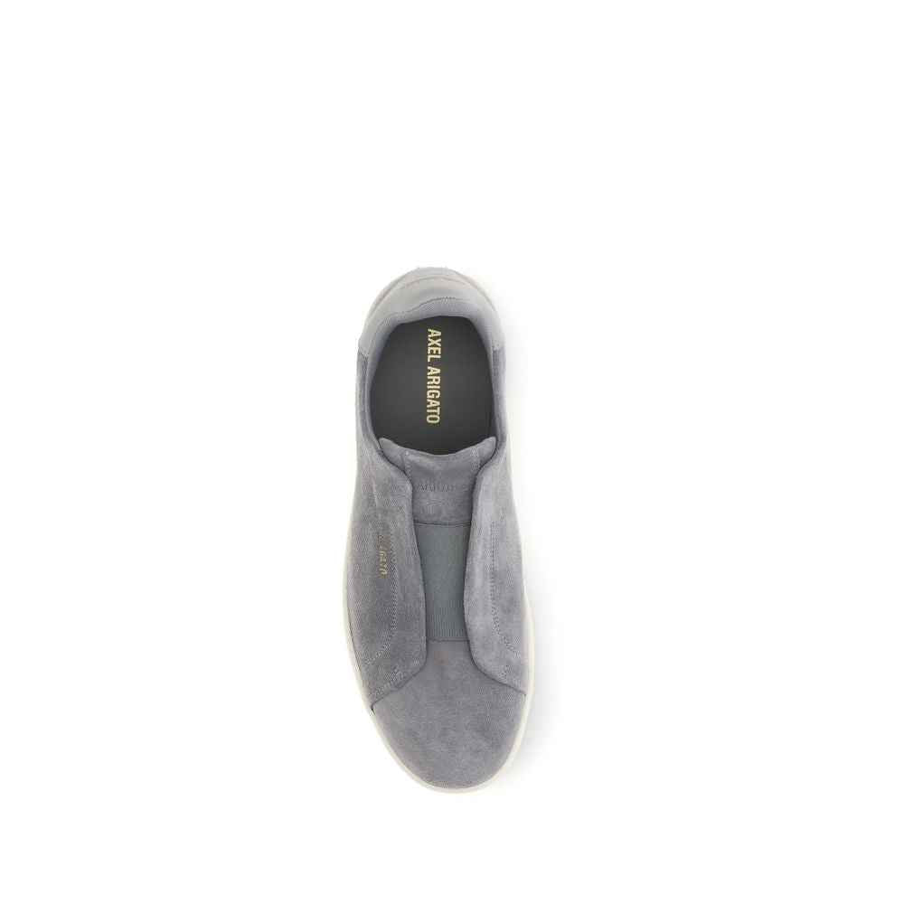 Gray Calf Leather Bos Taurus Low Top Sneakers