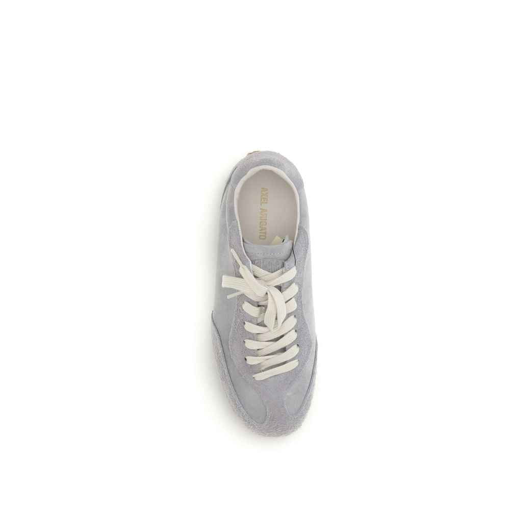 Gray Calf Leather Bos Taurus Low Top Sneakers