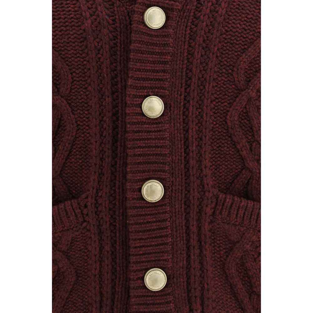 Bordeaux Cashmere Cardigan