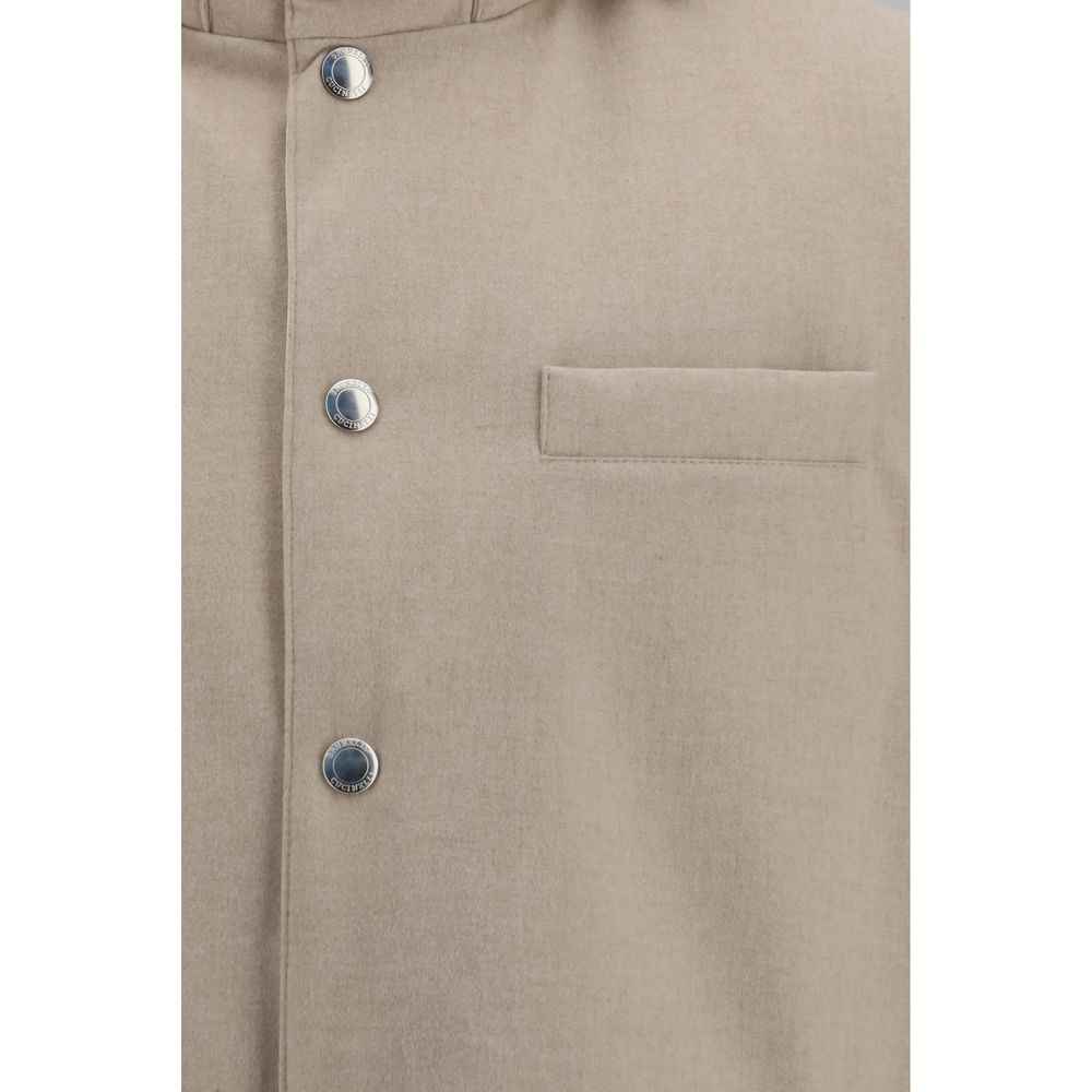 Beige Wool Oves Aries Sleeveless Jacket