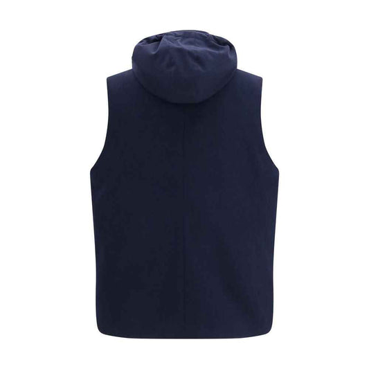 Blue Wool Oves Aries Sleeveless Jacket