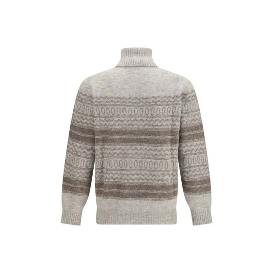 Gray Alpaca Vicugna Pacos Turtleneck
